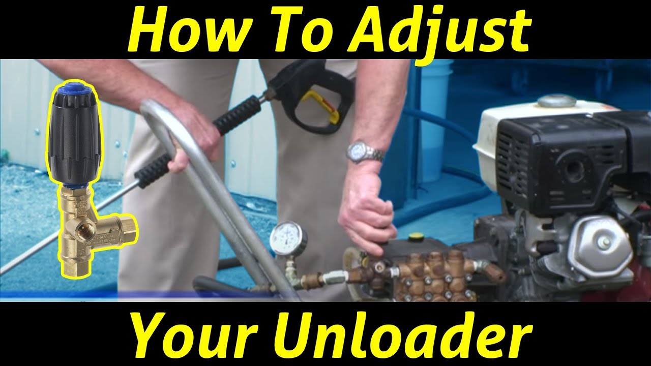 How To Adjust A Pressure Washer Unloader With Larry Hinckley From PowerWash YouTube
