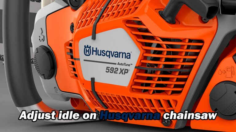 How To Adjust The Idle On A Husqvarna Chainsaw CHAINSAW PARTS
