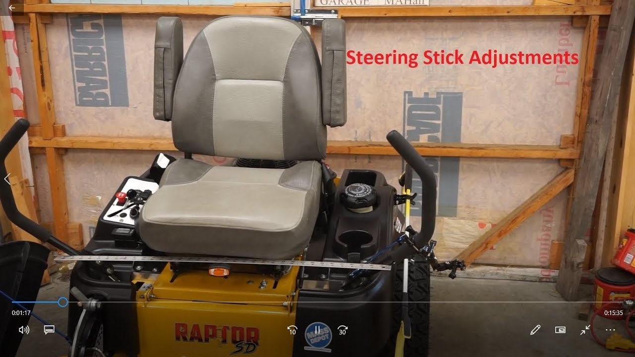 husqvarna zero turn steering adjustment