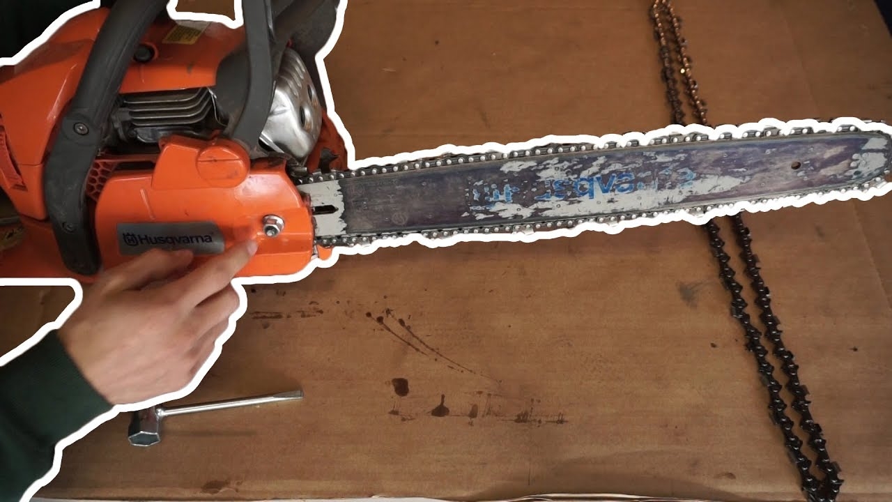 How To Change A Chainsaw Chain Husqvarna 450 YouTube