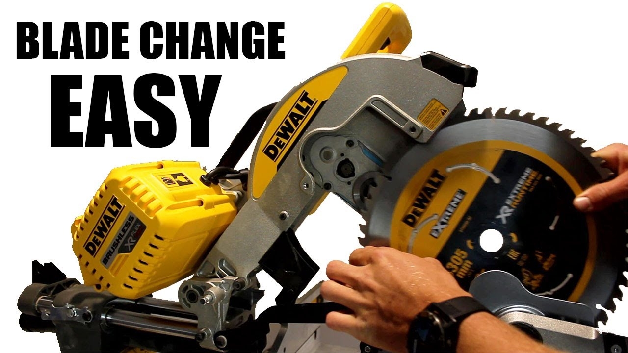 How To Change A Dewalt MitreSaw Blade Quick And Easy YouTube