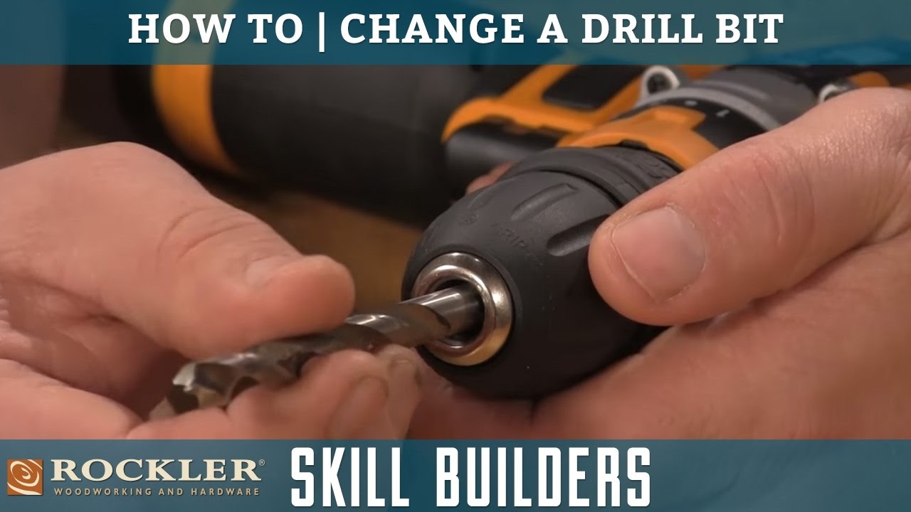How To Change A Drill Bit Rockler Skill Builders YouTube