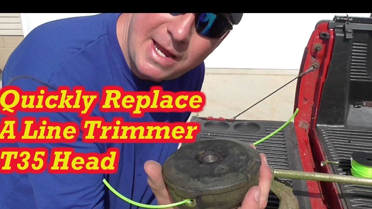 How To Change A Husqvarna Line Trimmer Head T25 T35 YouTube