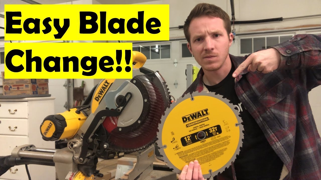 How To Change A Miter Saw Blade DeWalt DWS779 12 Blade Change YouTube