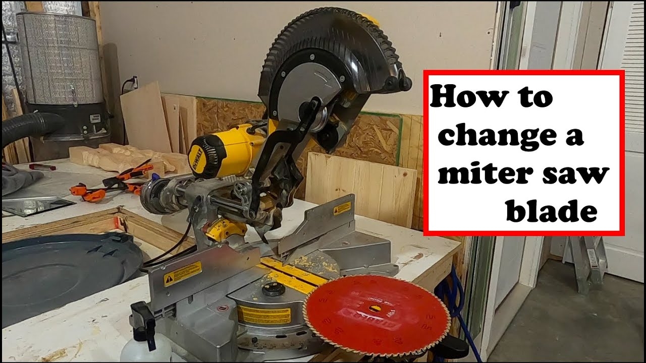 How To Change A Miter Saw Blade Dewalt DWS779 YouTube
