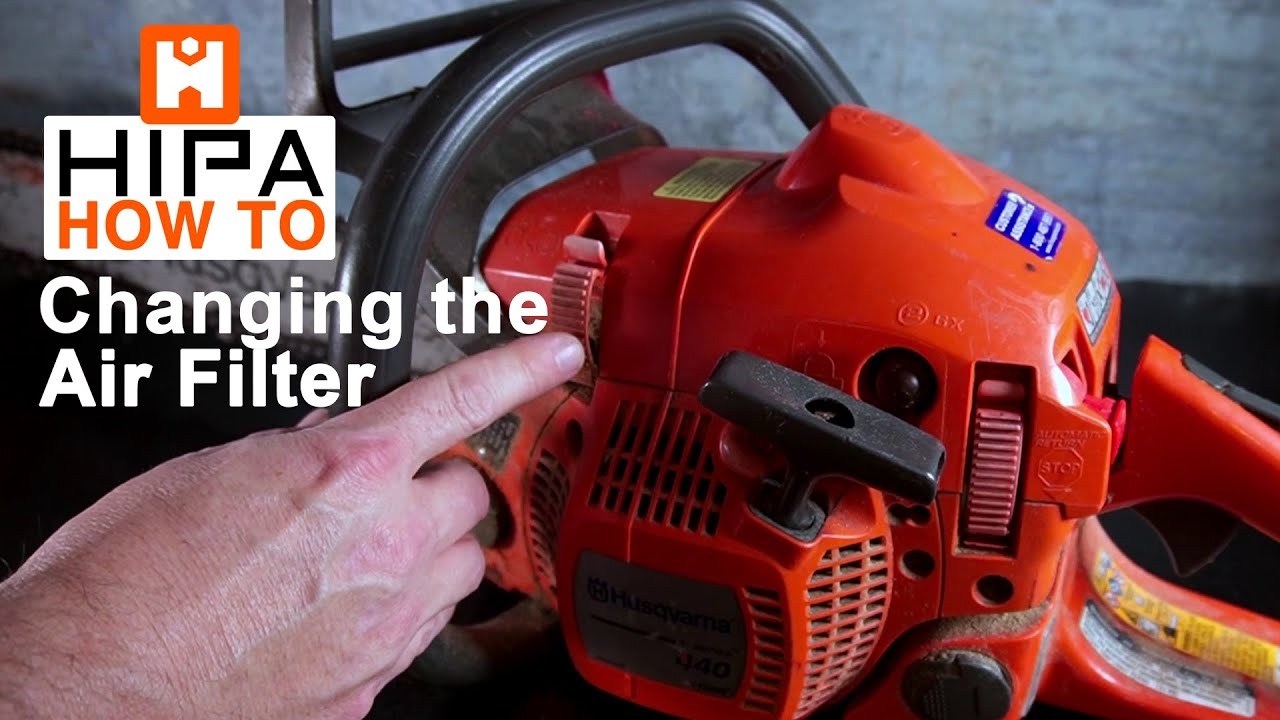 How To Change An Air Filter On A Husqvarna Chainsaw Hipa How To 007 YouTube