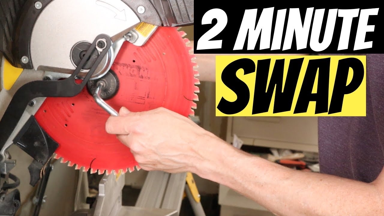 How To Change DeWalt Miter Saw Blade Easier Than The Manual DeWalt DWS 779 YouTube