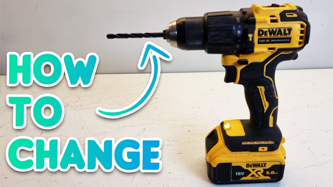 How To Change The Drill Bit On A DeWALT Drill YouTube
