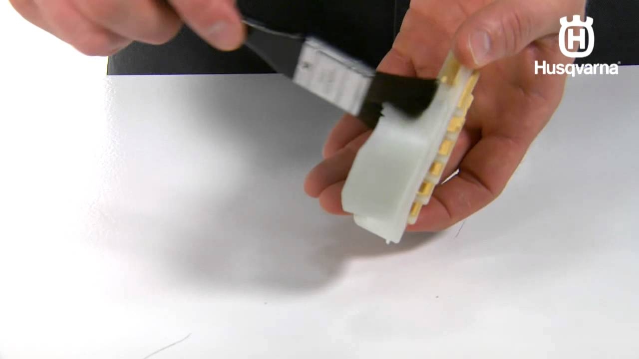 How To Clean An Air Filter In A Husqvarna Chainsaw YouTube