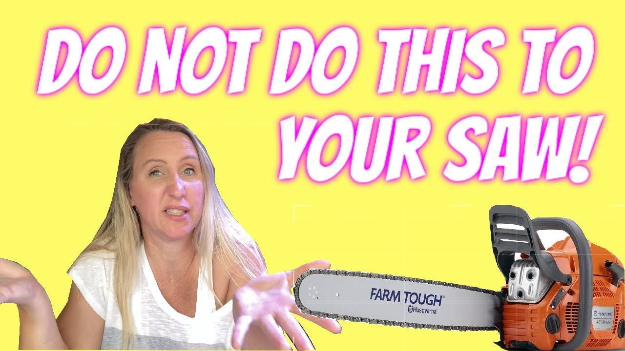 How To EASILY Unlock The Chain Brake On Your Husqvarna Chainsaw YouTube