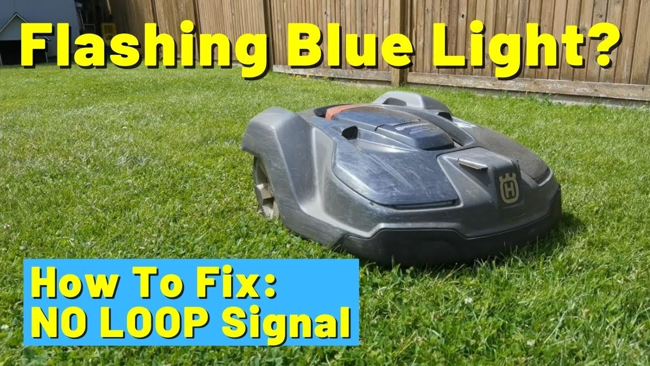 How To Fix The NO LOOP Signal On Husqvarna Automower Flashing Blue Light On Charging Station YouTube