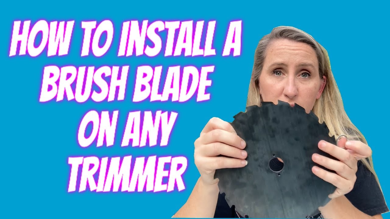 How To Install A Brush Blade On Any Stihl Husqvarna Echo Shindaiwa Etc Trimmer YouTube