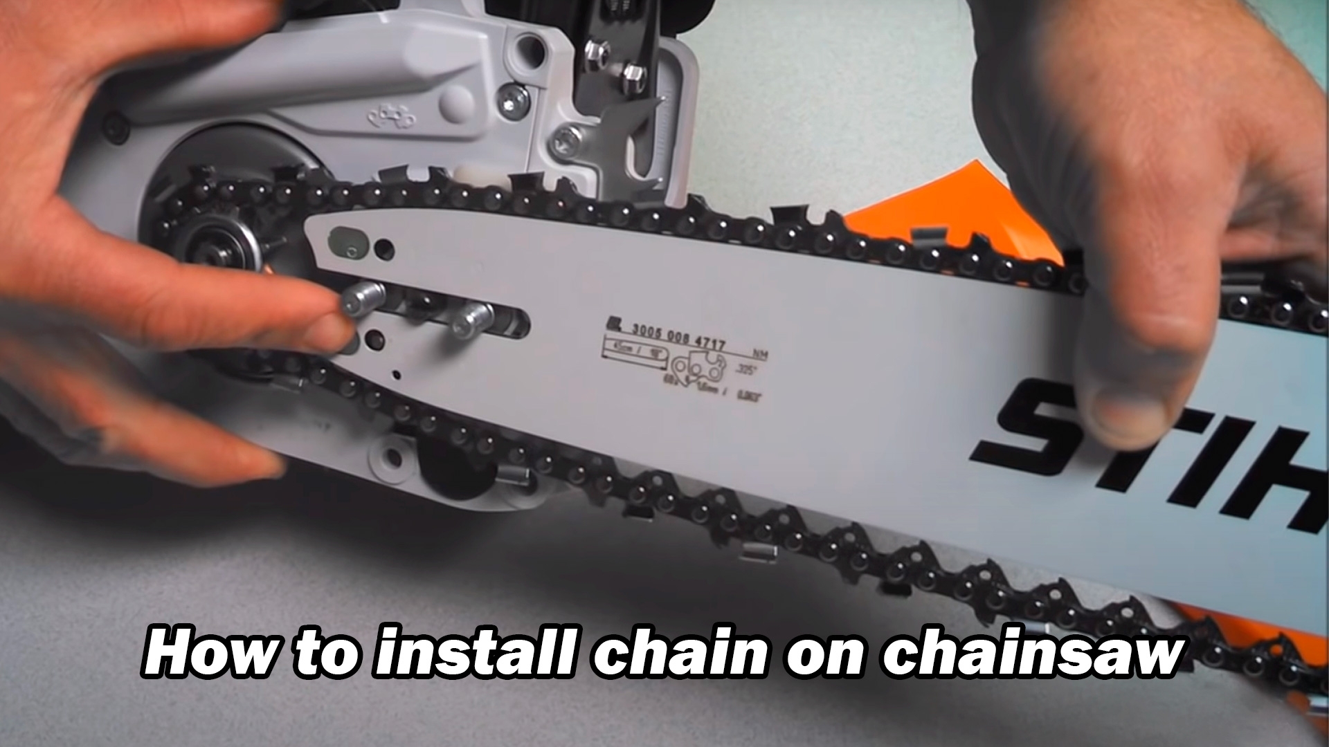 change chain on husqvarna 440 chainsaw