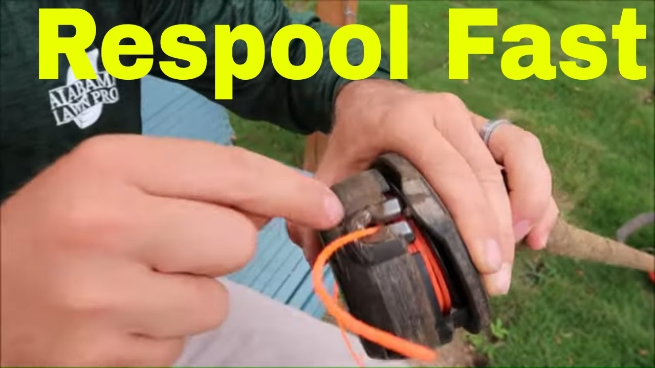 How To Load String Trimmer Line On Your Weed Eater Or Weed Wacker YouTube