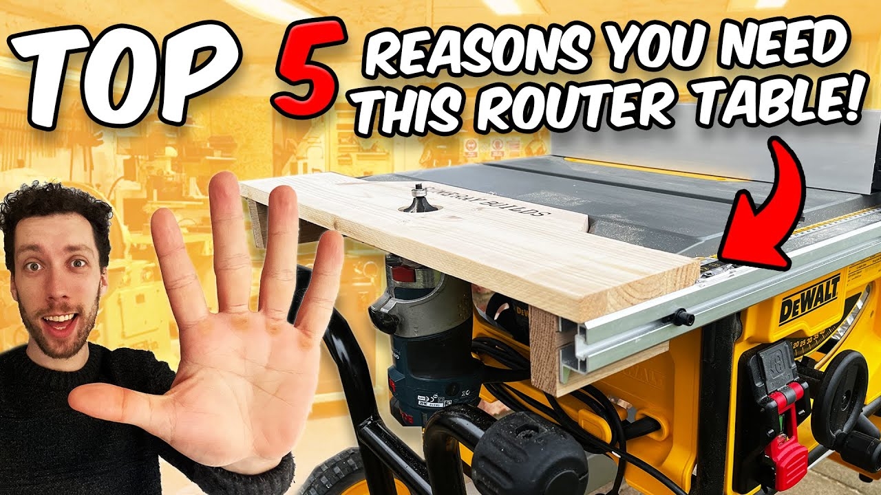 How To Make The ULTIMATE Table Router Attachment Dewalt Table Saw YouTube