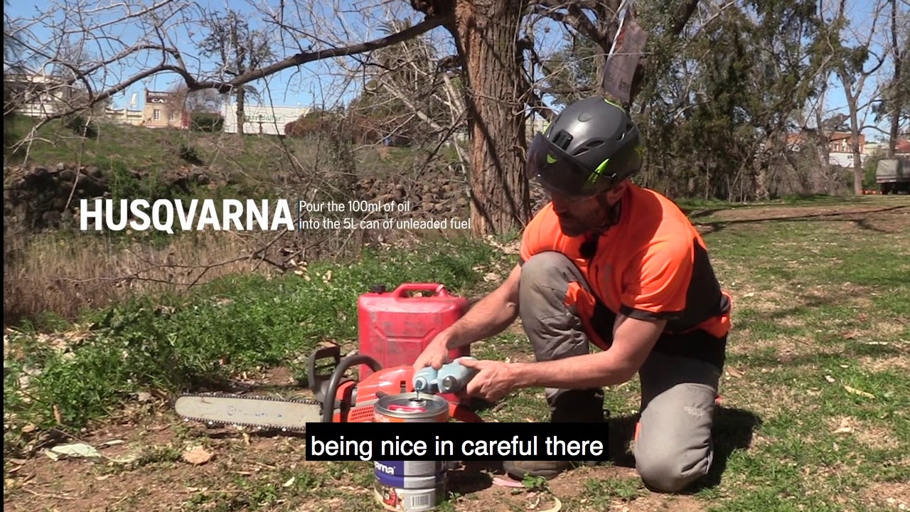 husqvarna chainsaw fuel ratio