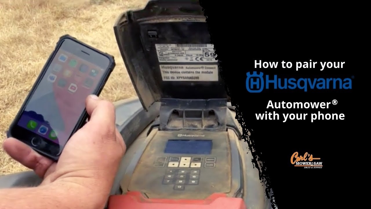How To Pair Your Automower With Your Phone YouTube