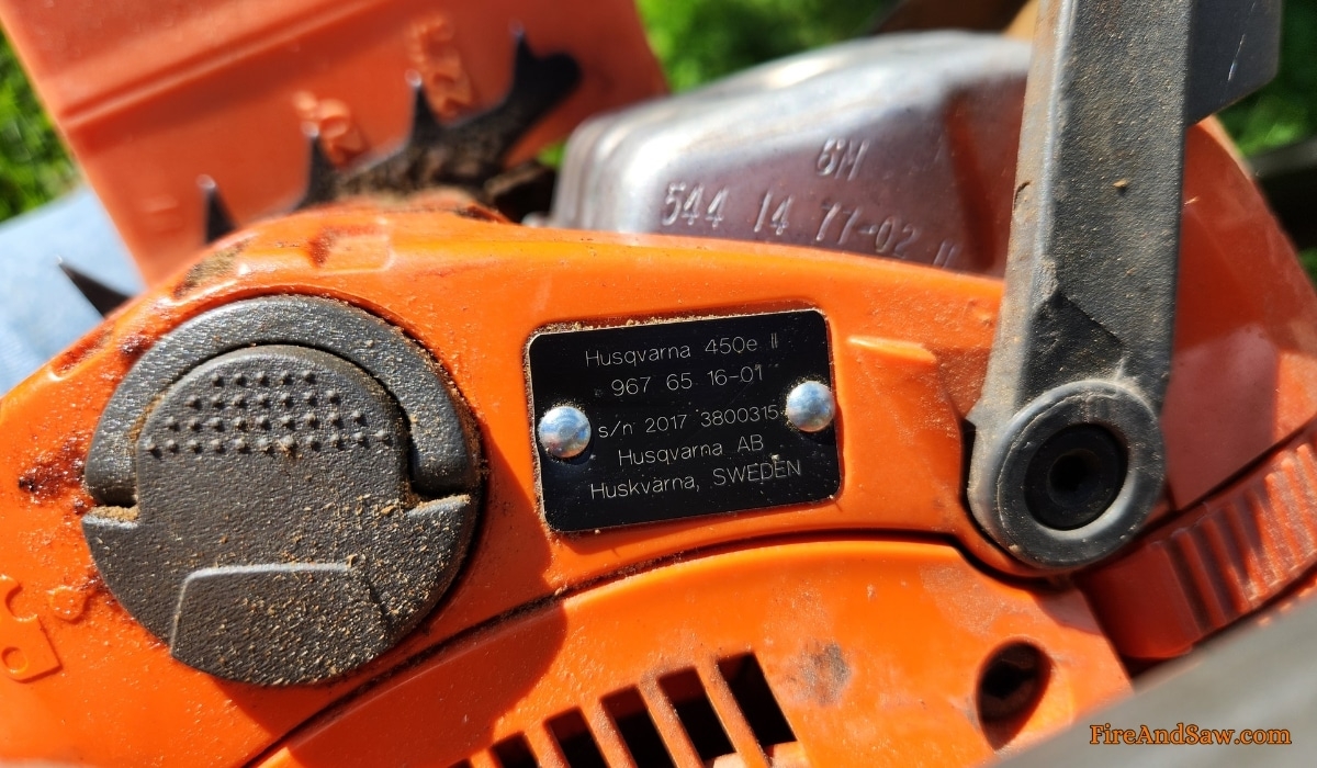 How To Read Husqvarna Chainsaw Serial Numbers For Date Made