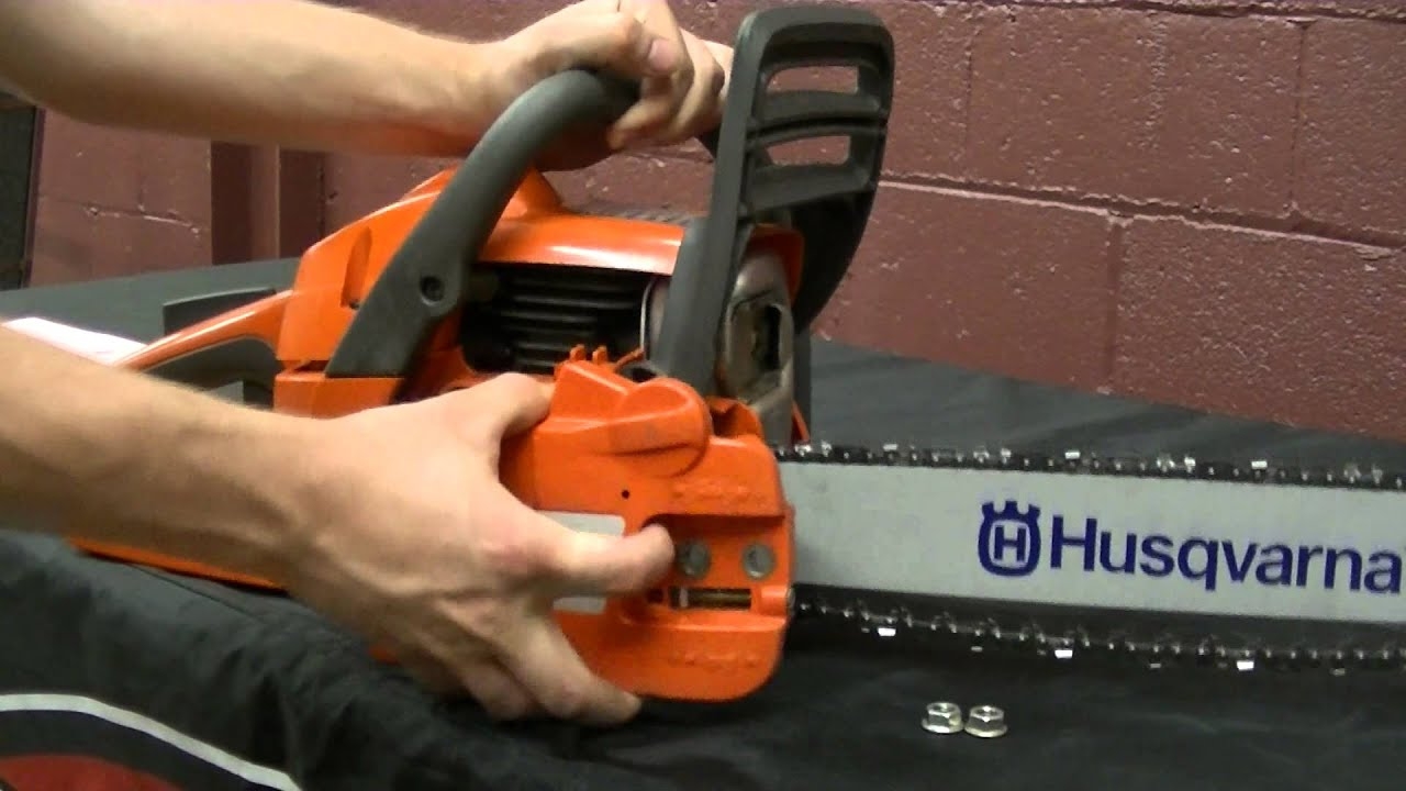 How To Remove A Chainsaw Clutch Cover And Reset The Chain Brake YouTube