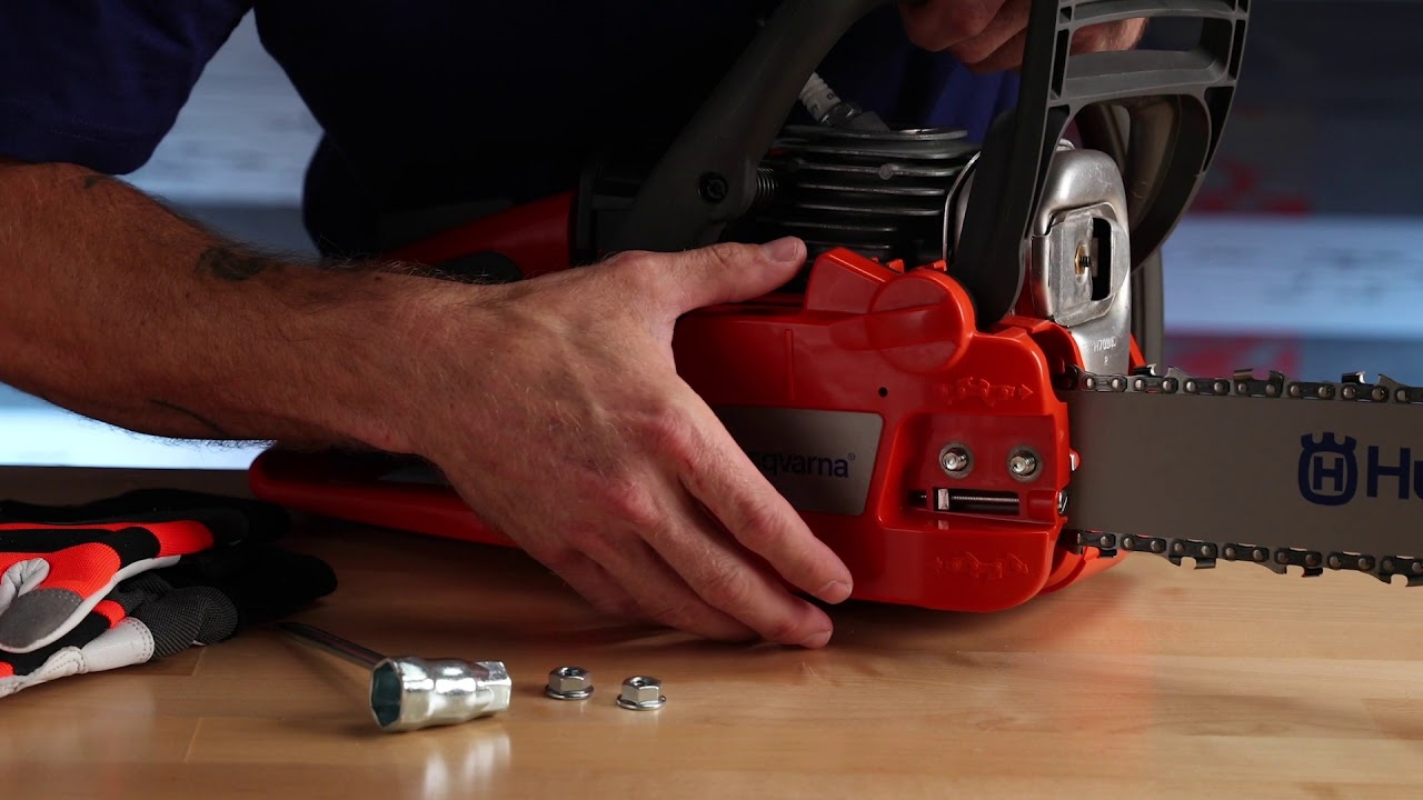 How To Remove The Bar And Chain From Your Chainsaw Husqvarna Canada YouTube