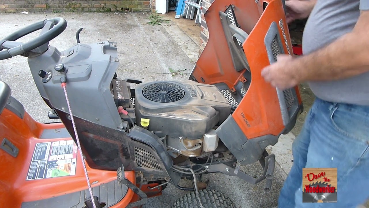 How To Remove The Hood On A Husqvarna Riding Mower YouTube