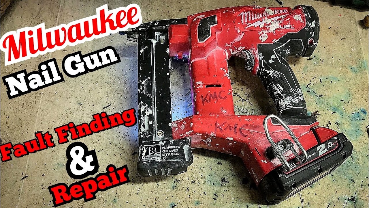 How To Repair And Repressurize Your Milwaukee Nail Gun M18FNCS18GS Crown Stapler That Won t Fire YouTube