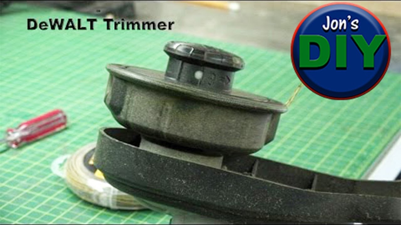 How To Replace Dual String Trimmer Line For DeWALT Trimmers Jon s DIY YouTube