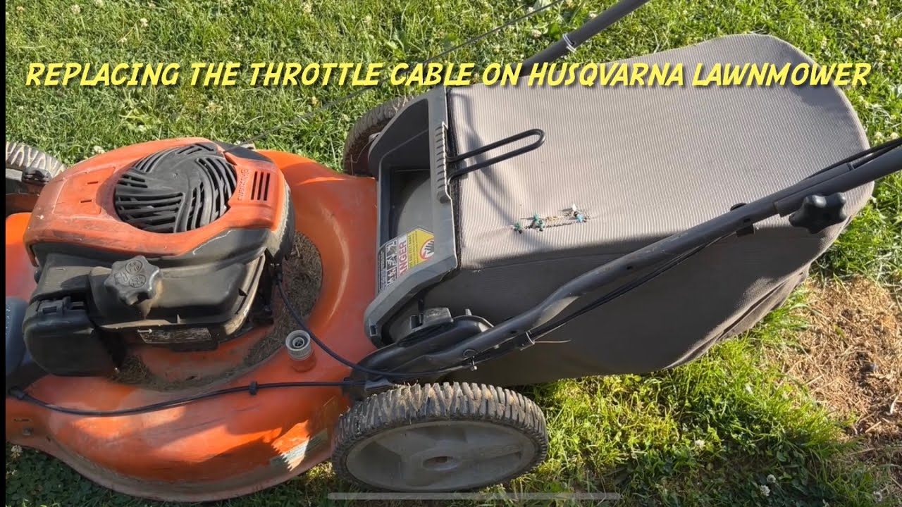 How To Replace Throttle Cable On Husqvarna HU550FN Lawnmower YouTube