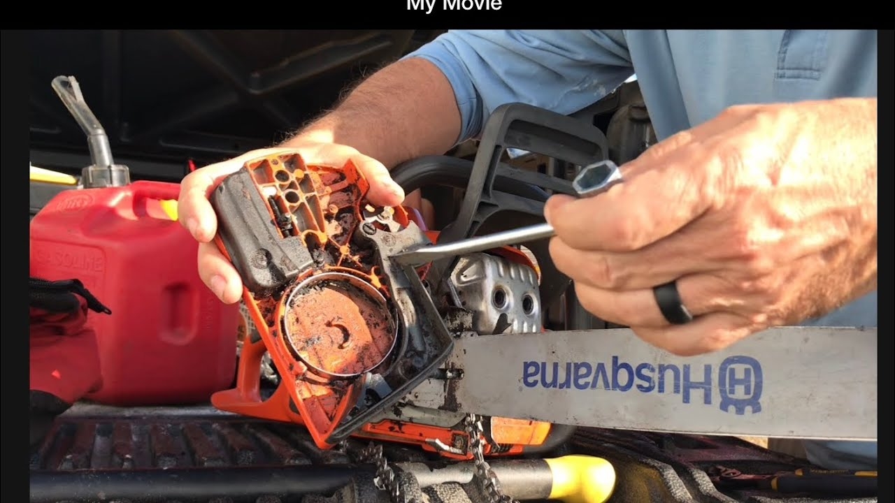 how to adjust brake on husqvarna chainsaw