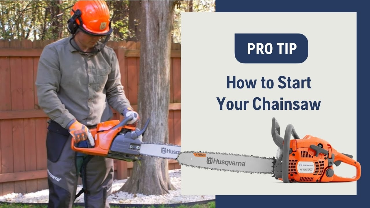 husqvarna chainsaw start