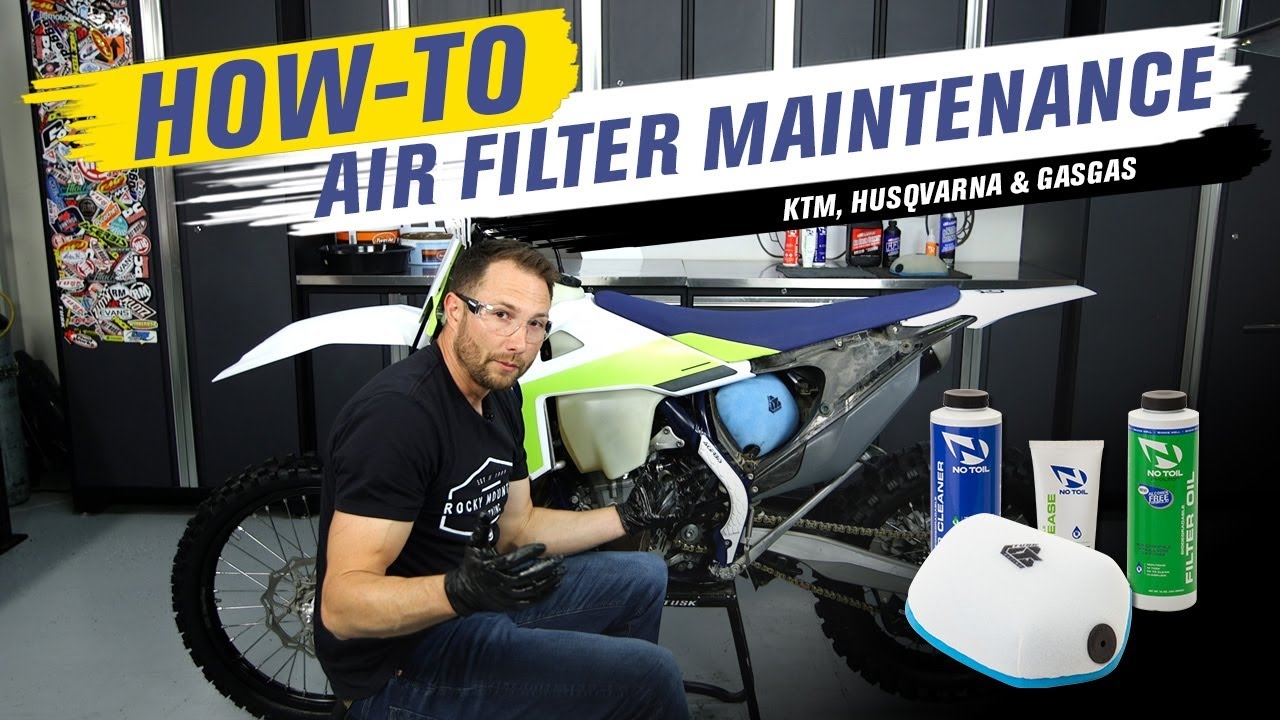 How To Service The Air Filter On KTM Husqvarna GasGas Motorcycles YouTube