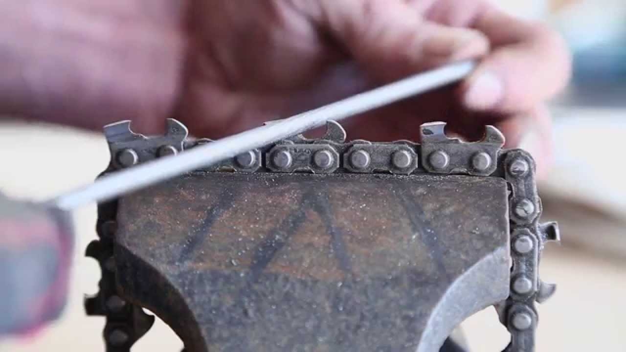 how to sharpen a husqvarna chainsaw chain