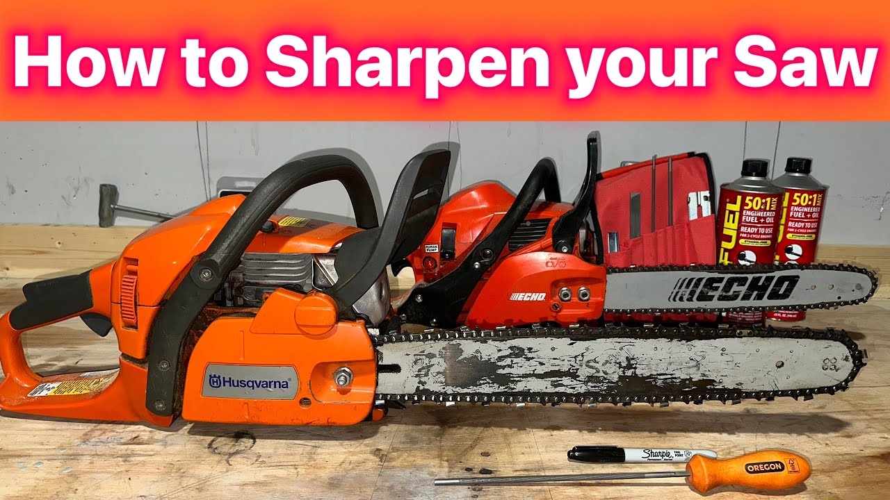 How To Sharpen The Chain On Your Chainsaw The Easy Way YouTube