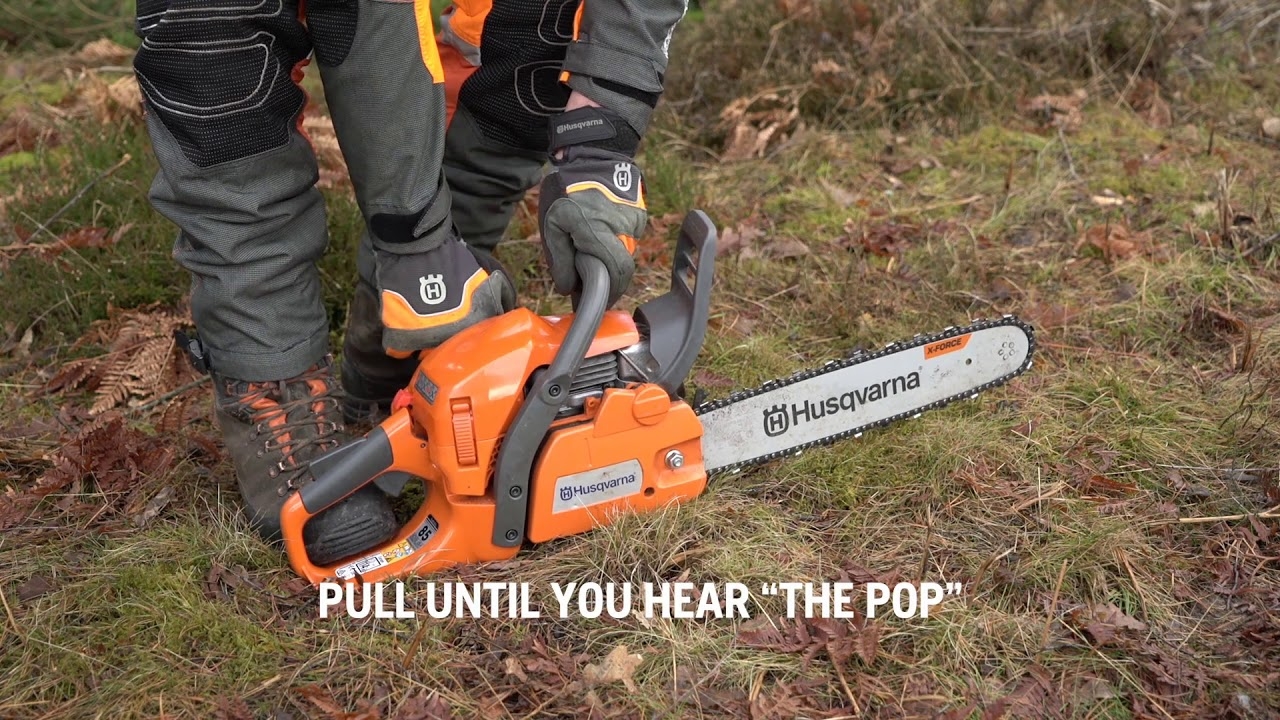 How To Start A Chainsaw With Husqvarna YouTube