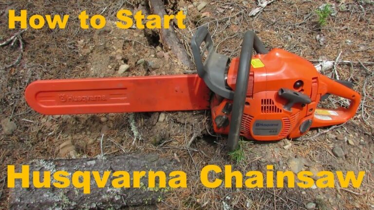 How To Start A Husqvarna Chainsaw YouTube