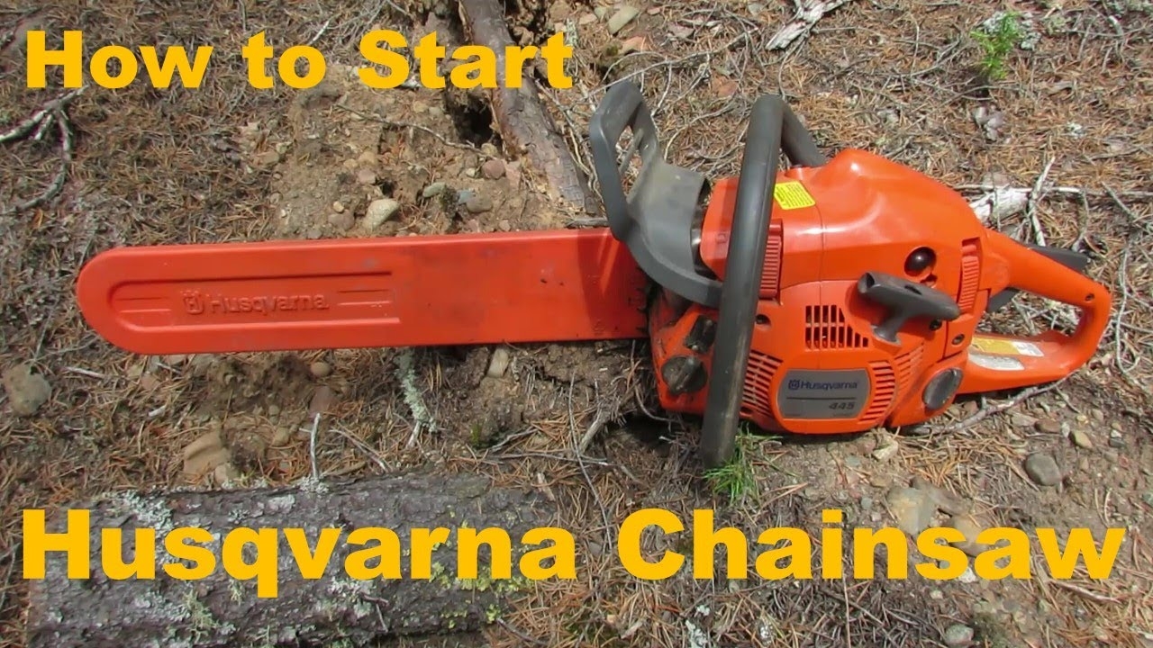 starting a husqvarna chainsaw