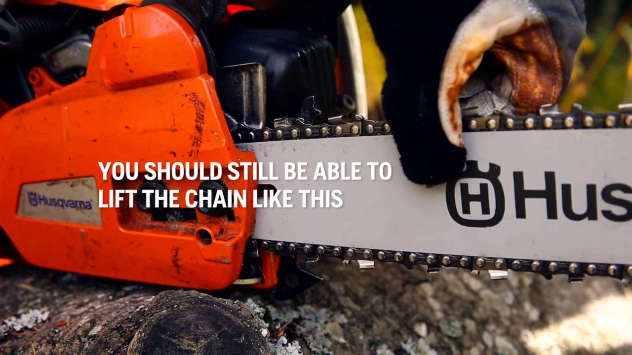 How To Tighten A Chainsaw Chain Husqvarna UK