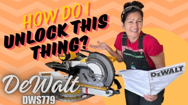 How To Unlock A DeWalt Miter Saw PIN DWS779 Find Out HERE lowesfinds lowespartner YouTube