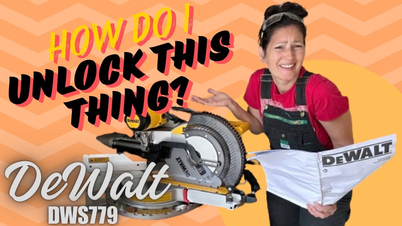 How To Unlock A DeWalt Miter Saw PIN DWS779 Find Out HERE lowesfinds lowespartner YouTube