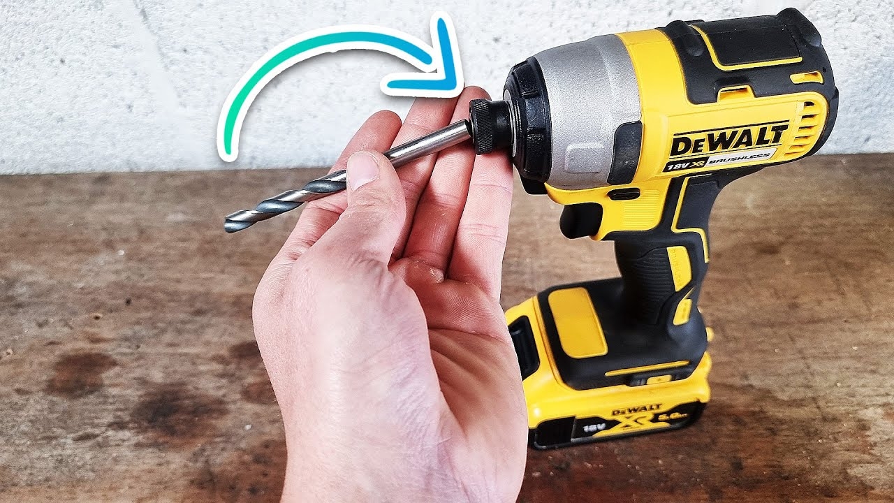 How To Use A Drill Bit In A DeWALT Impact Driver YouTube