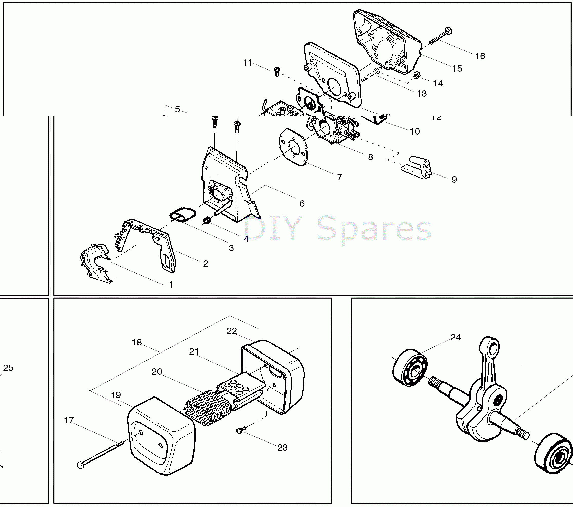 Husqvarna 136 Chainsaw 2005 Parts Diagram Page 2