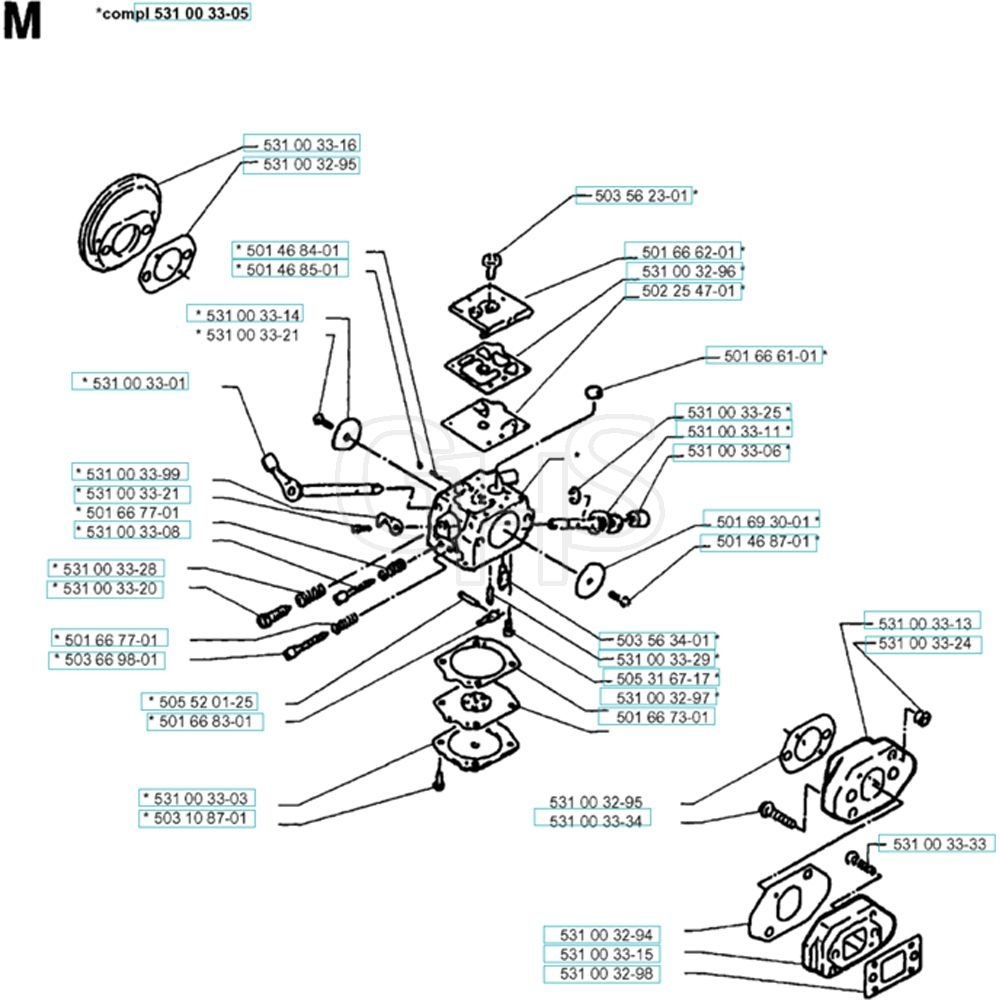 Husqvarna 141 B 19952700001 19960900000 Carburetor Details GHS