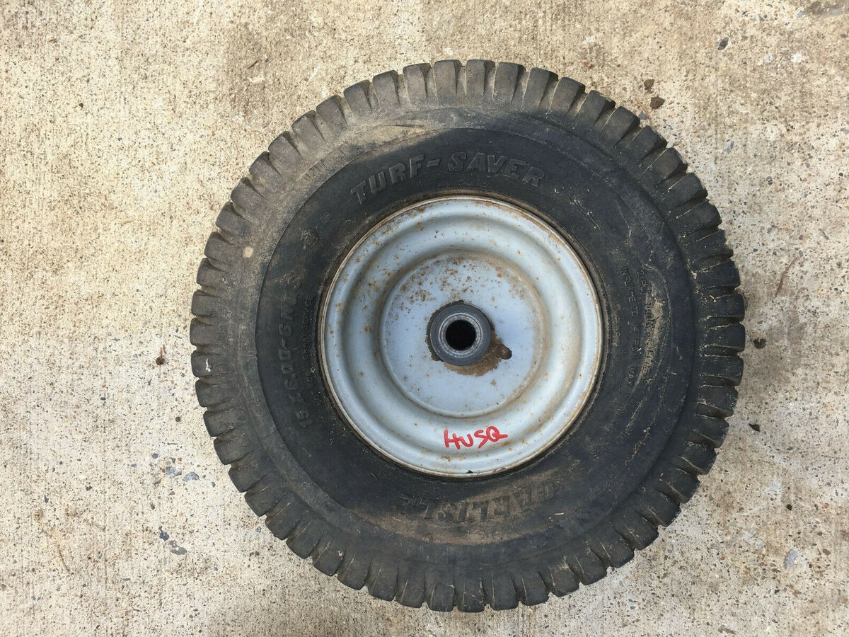 Husqvarna 15x6 00 6 Front Wheel Tire Rim Carlisle Turf Saver W Tube EBay