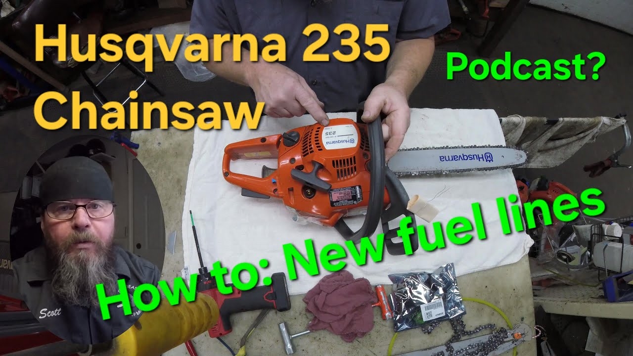 how to change fuel filter husqvarna chainsaw