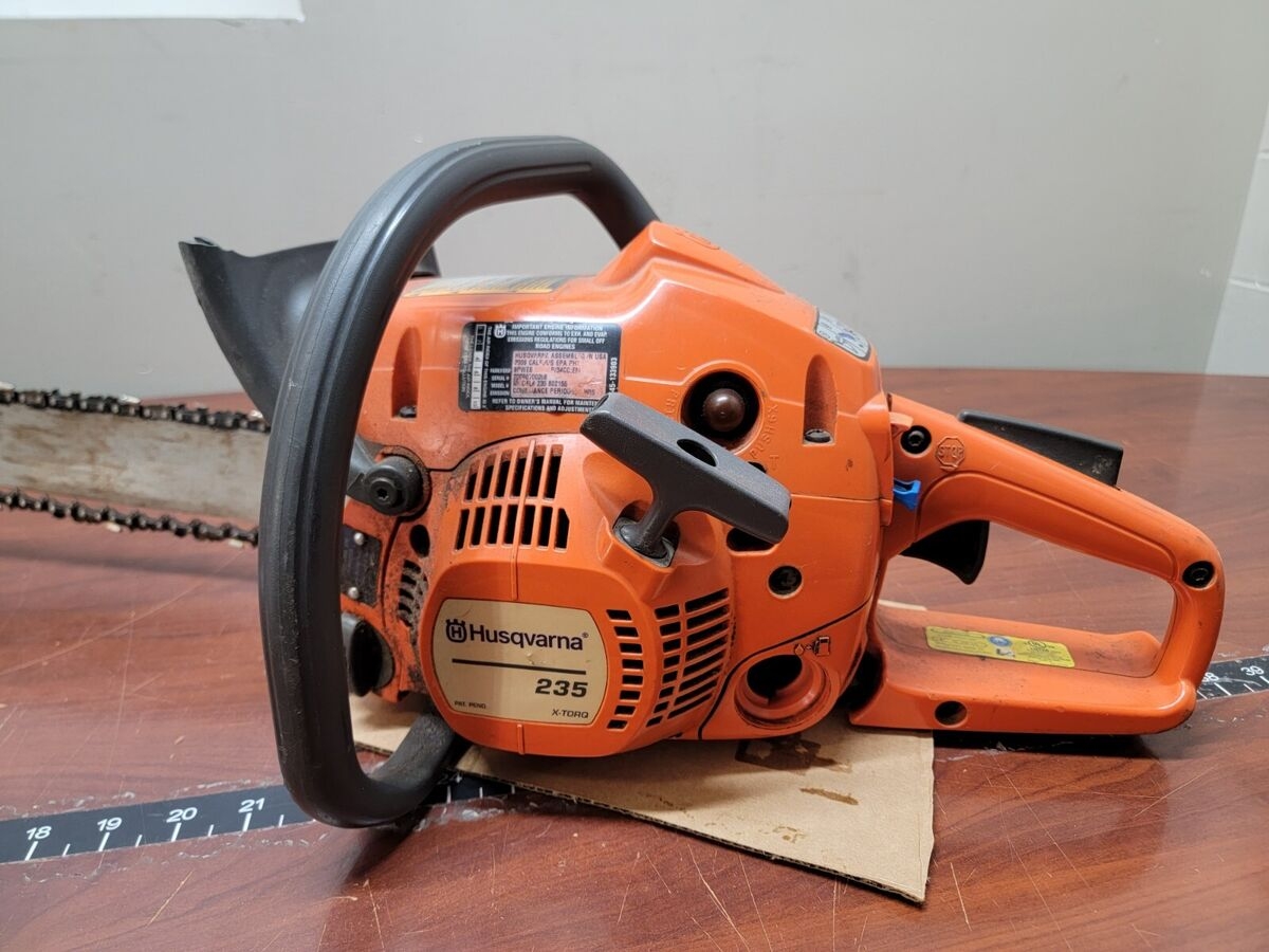 Husqvarna 235 Gas Powered Chainsaw X Torq 16 Bar Chain C x EBay