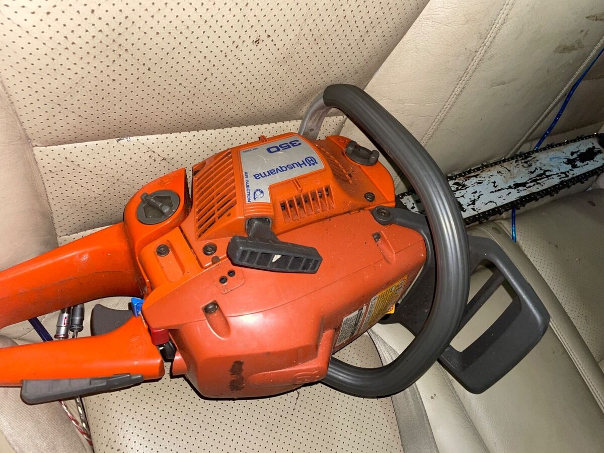 Husqvarna 350 Gas Powered Chain Saw 52cc 18 Bar Strong 2 Stroke RUNS EBay