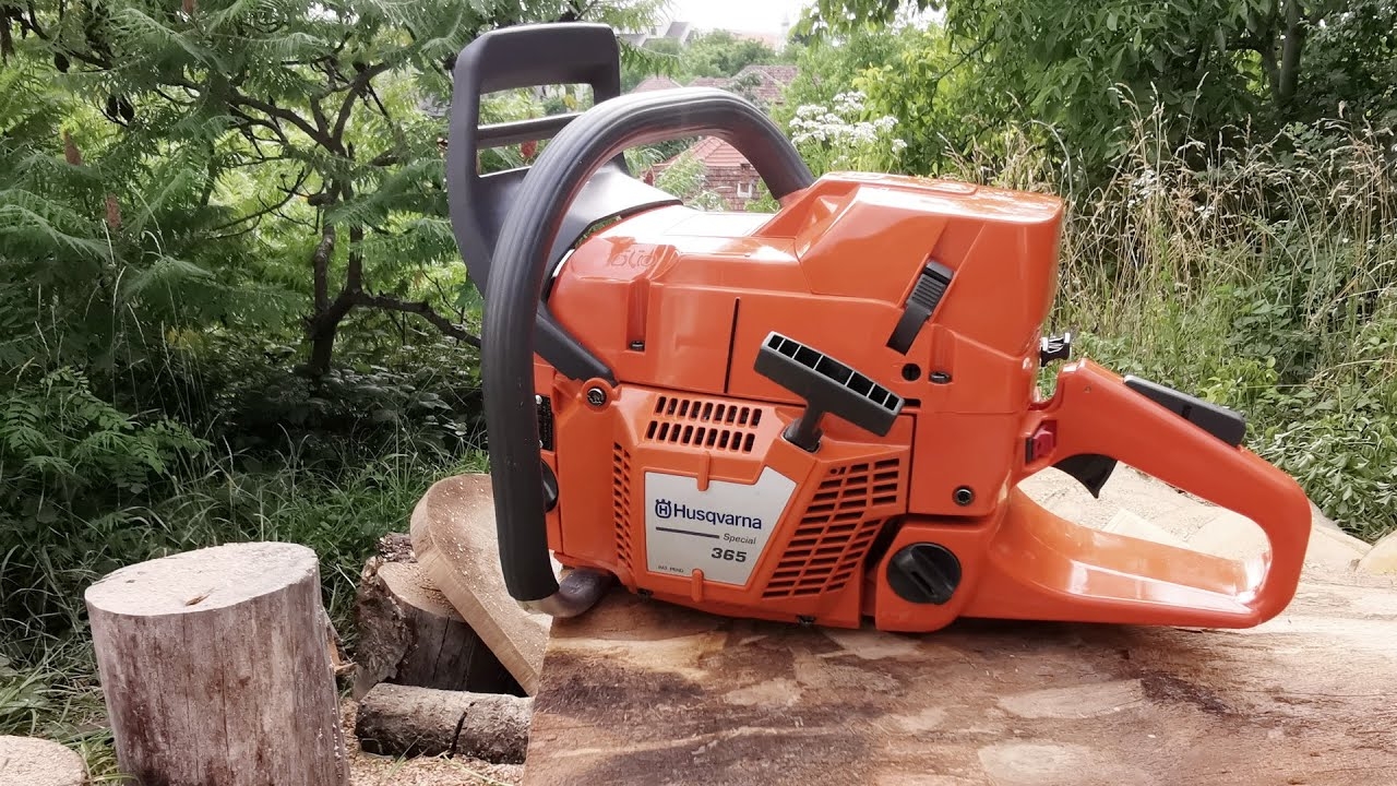 Husqvarna 365 Special 65cc 4 5HP First Start First Cuts break In Factory RPM And More YouTube