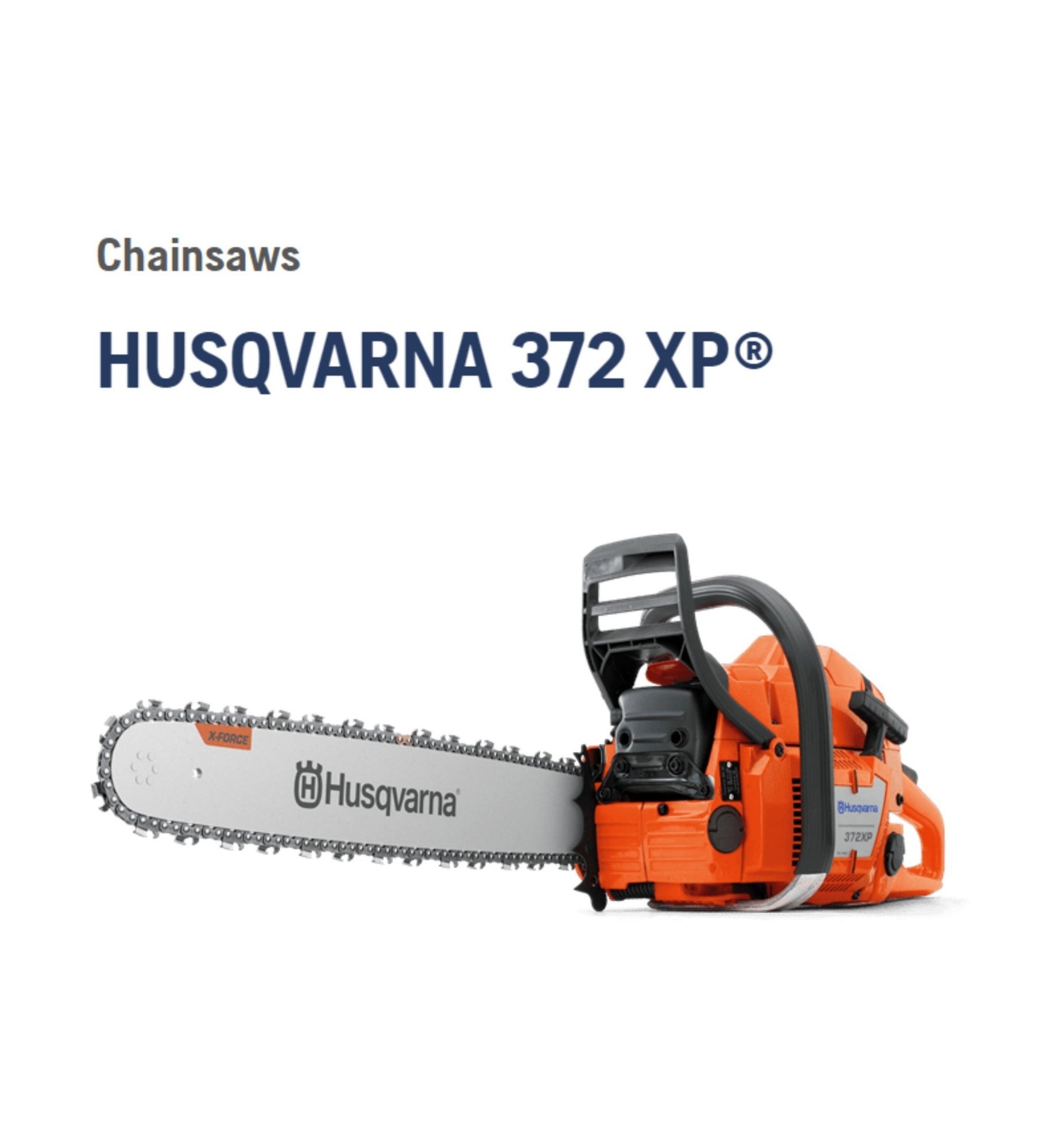 Husqvarna 372 XP 24 Chainsaw At 67380 In Chikhli ID 23397931030