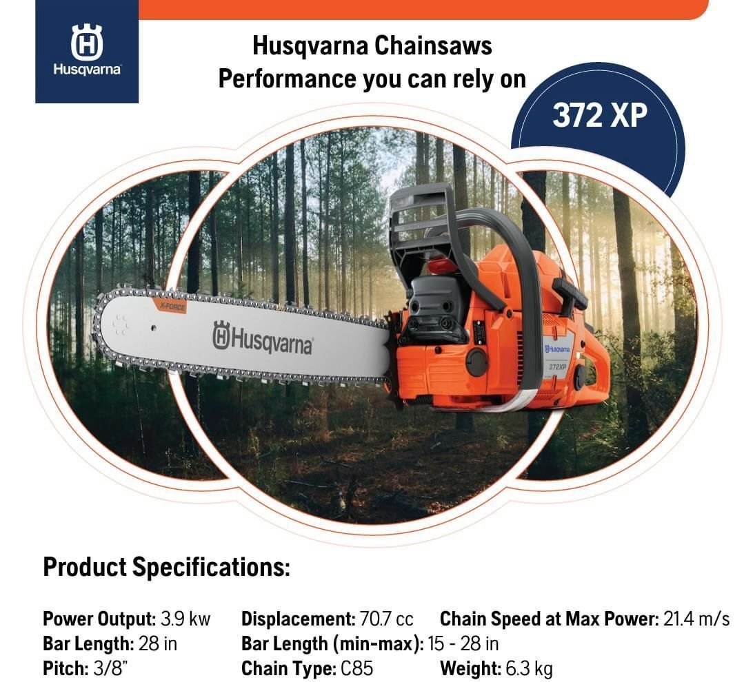 how many cc is husqvarna 372