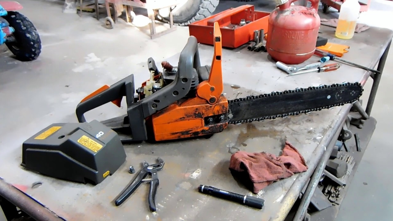 Husqvarna 40 Chainsaw Will It Run Carb Clean And Adjustments YouTube